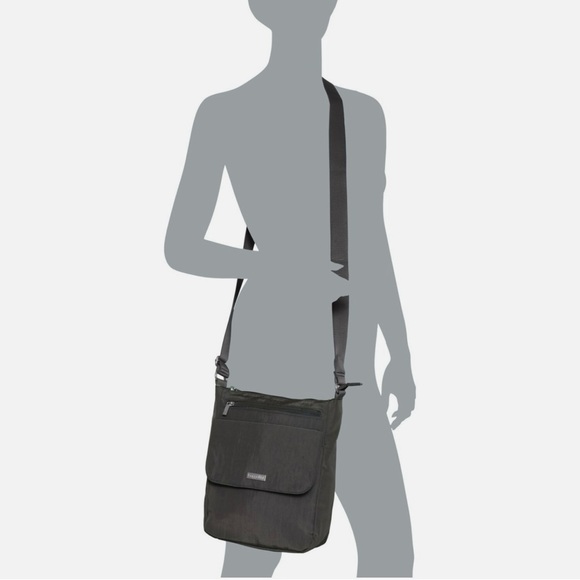 Baggallini Navy Nylon Practical Adjustable Crossbody Town Bagg - Picture 6 of 14